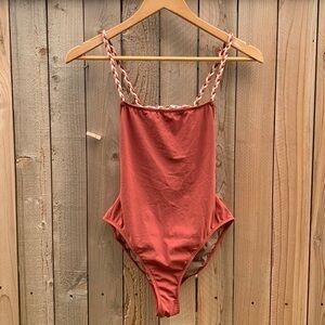 Bandits Tobi Braided One Piece in Rust swimsuit size S